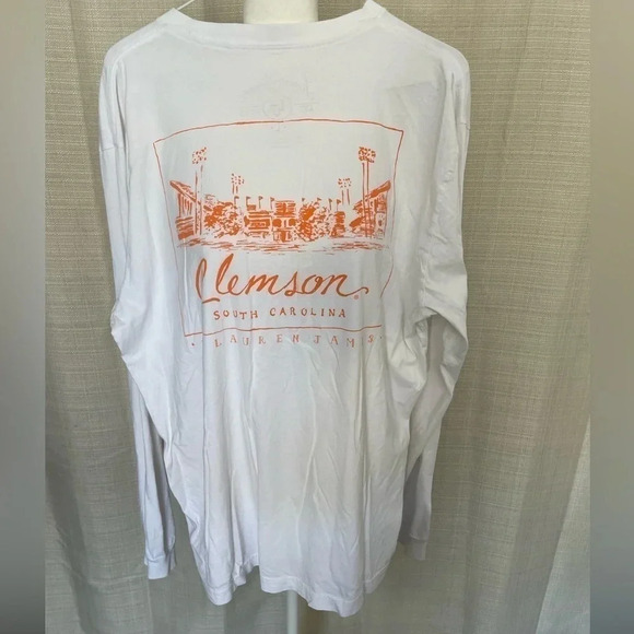 Women’s Lauren James Long Sleeve Clemson Shirt - Sz. L - Picture 2 of 4